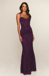 Blossom Belle Maxi Dress Plum