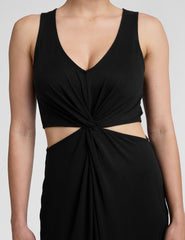 Maxi Around The World Front Twist Dress