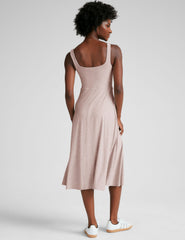 Featherweight At The Ready Square Neck Dress