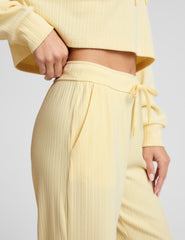Breathe Easy Ribbed Wide Leg Pant