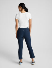Spacedye Pintuck Kick Flare High Waisted Pant