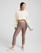 Spacedye Pintuck Kick Flare High Waisted Pant
