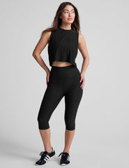 Spacedye High Waisted Pocket Pedal Pusher Legging