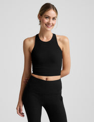 Spacedye High Neck Cropped Tank
