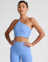 Spacedye One Shoulder Long Line Bra