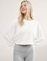 Studio Luxe Cropped Long Sleeve Tee