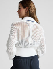 Here's The Stitch Zip Sweater