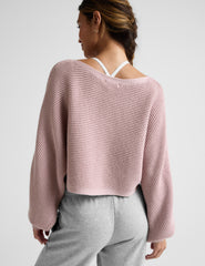 Ready For Barre Cropped Sweater
