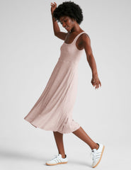 Featherweight At The Ready Square Neck Dress