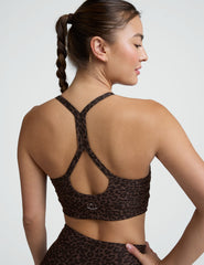 Espresso Leopard Softmark Slim Racerback Bra