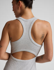 Ribbed High Neck Maxi Dress