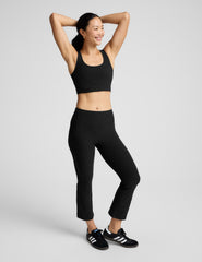 Spacedye Pintuck Kick Flare High Waisted Pant