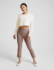 Spacedye Pintuck Kick Flare High Waisted Pant