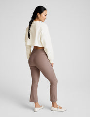 Spacedye Pintuck Kick Flare High Waisted Pant