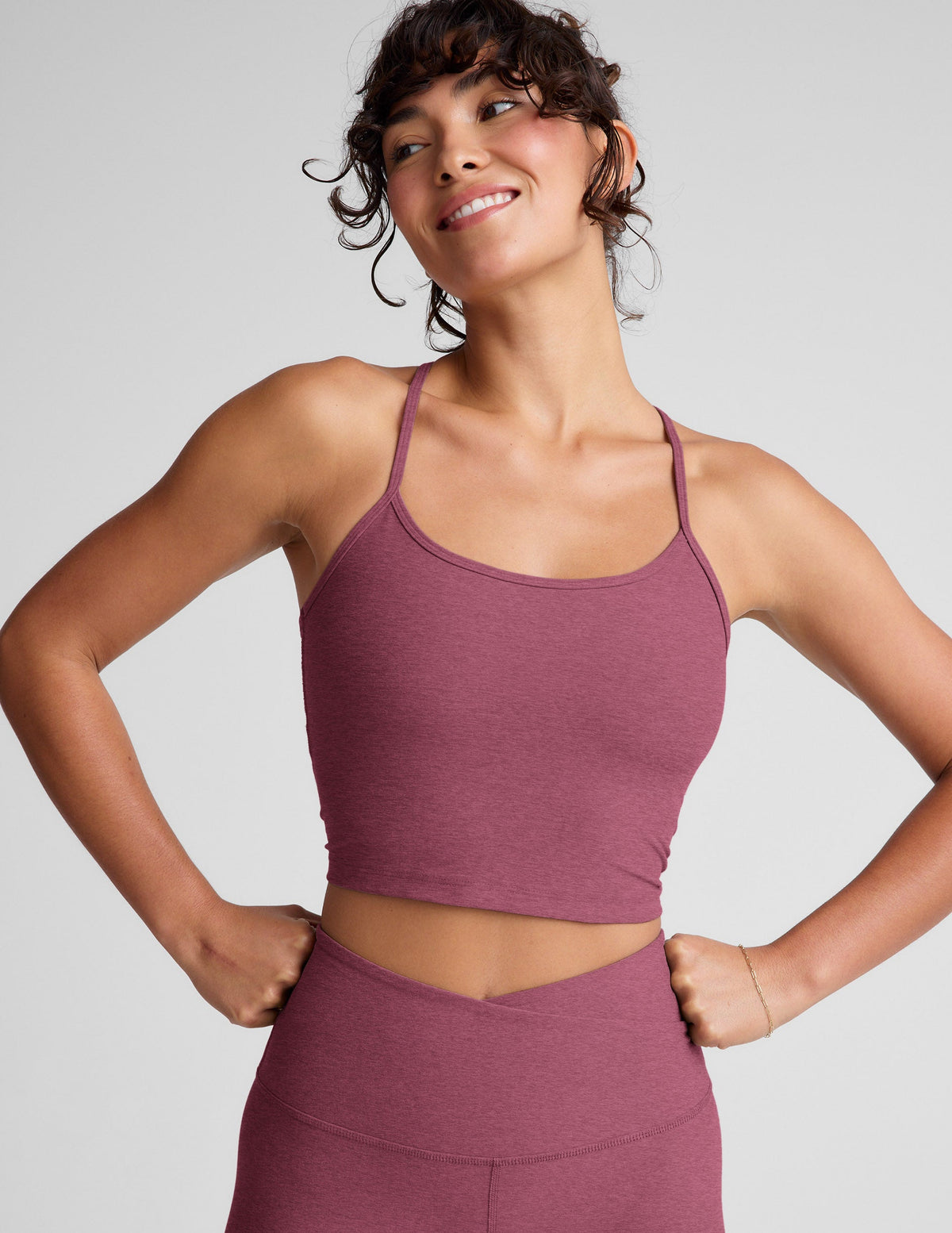 Spacedye Slim Racerback Cropped Tank