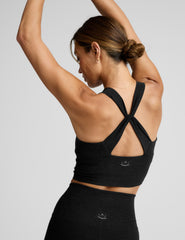 Spacedye Twist Through Cropped Tank