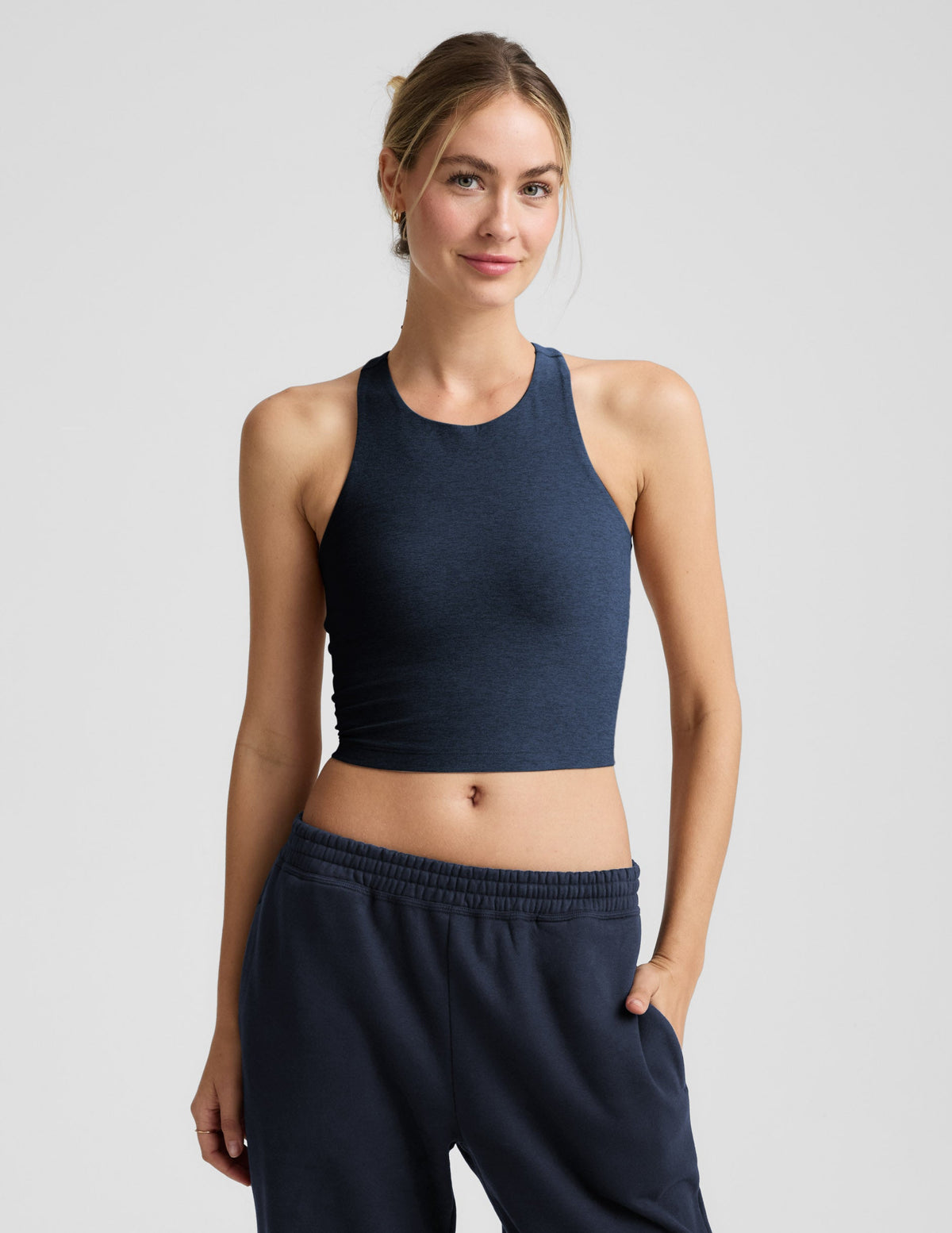 Spacedye High Neck Cropped Tank