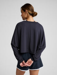 Studio Luxe Cropped Long Sleeve Tee