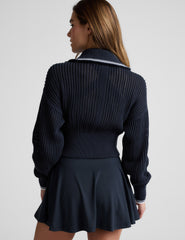 Here's The Stitch Zip Sweater