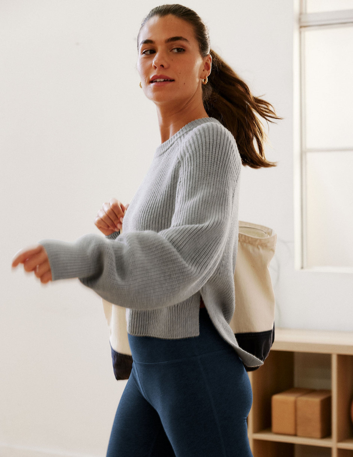 Ready For Anywhere Hi Lo Sweater