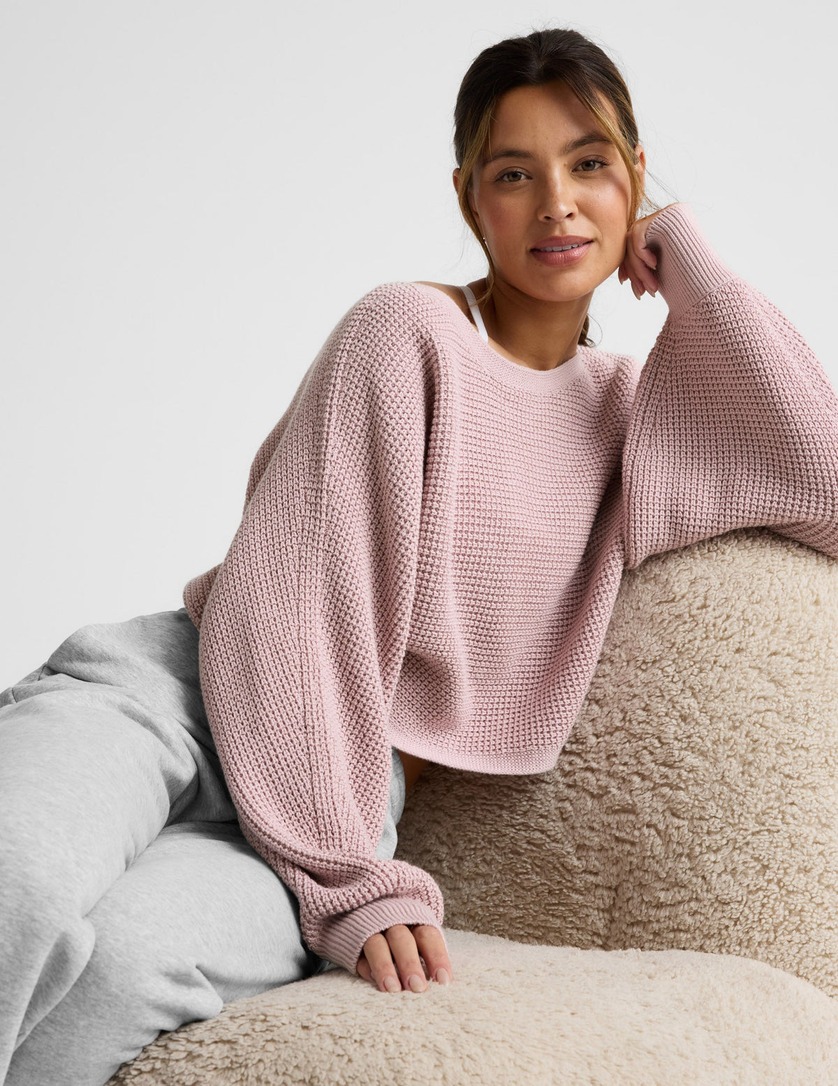 Ready For Barre Cropped Sweater