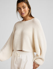 Ready For Barre Cropped Sweater