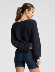 Ready For Barre Cropped Sweater